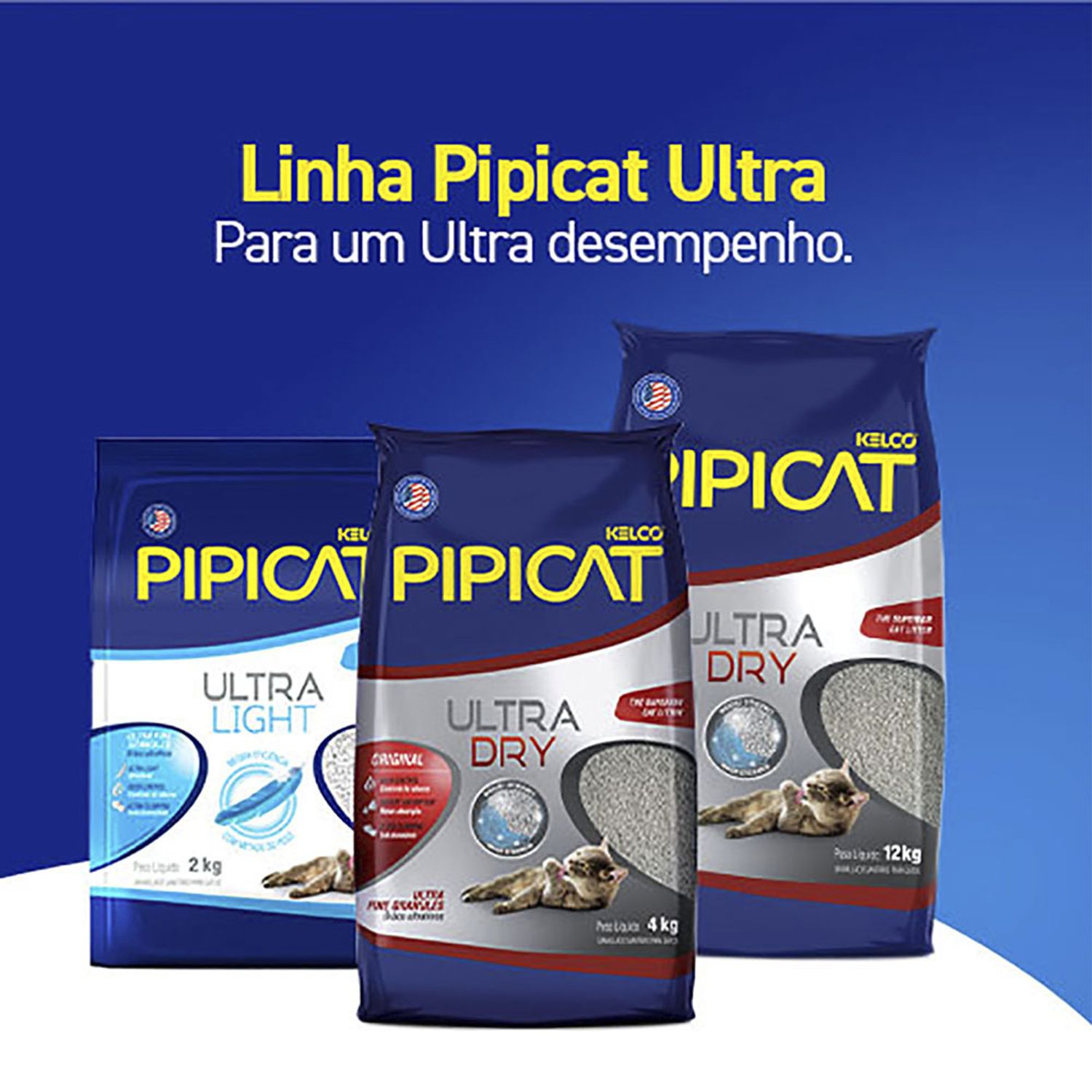 Granulado-Sanitario-para-Gatos-Pipicat-Ultra-Dry-Linha-Completa