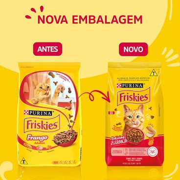 Ração Friskies Gatos Adultos Frango nova embalagem