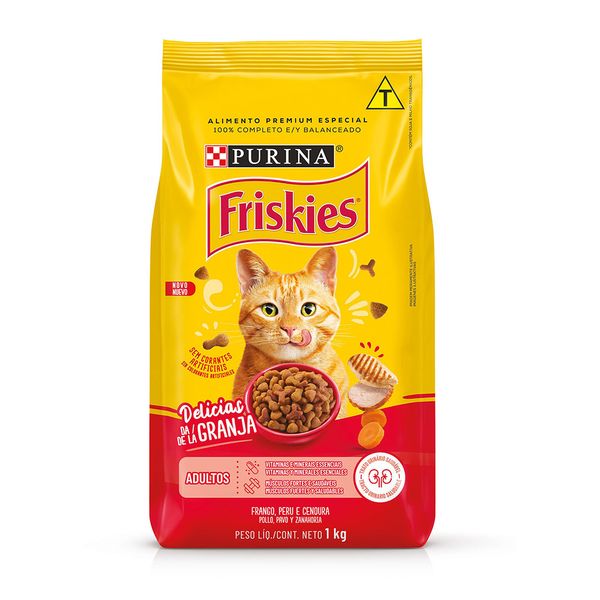 Ração Friskies Gatos Adultos Delícias da Granja Frango 1 kg