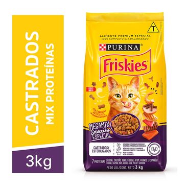Ração Friskies Gatos Adultos Castrados Megamix