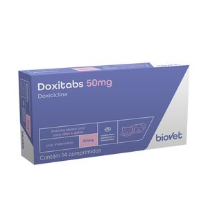 Antimicrobiano Doxitabs 50mg Biovet - 14 comprimidos