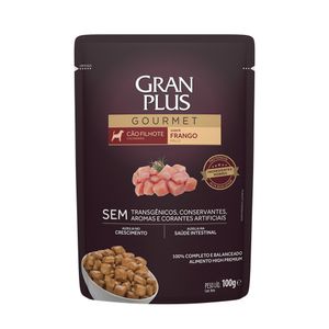 Ração Úmida Gran Plus Gourmet Cães Filhotes Frango - 100 g