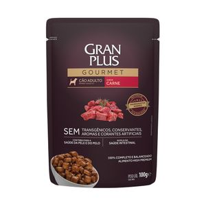 Ração Úmida GranPlus Gourmet Cães Adultos Carne - 100 g