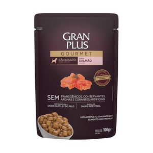 Ração Úmida GranPlus Gourmet Cães Adultos Salmão - 100 g