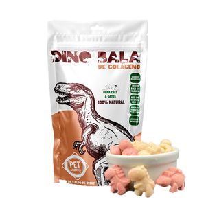 Dino Balas de Colágeno Petisco Pet Saudável - 170 g