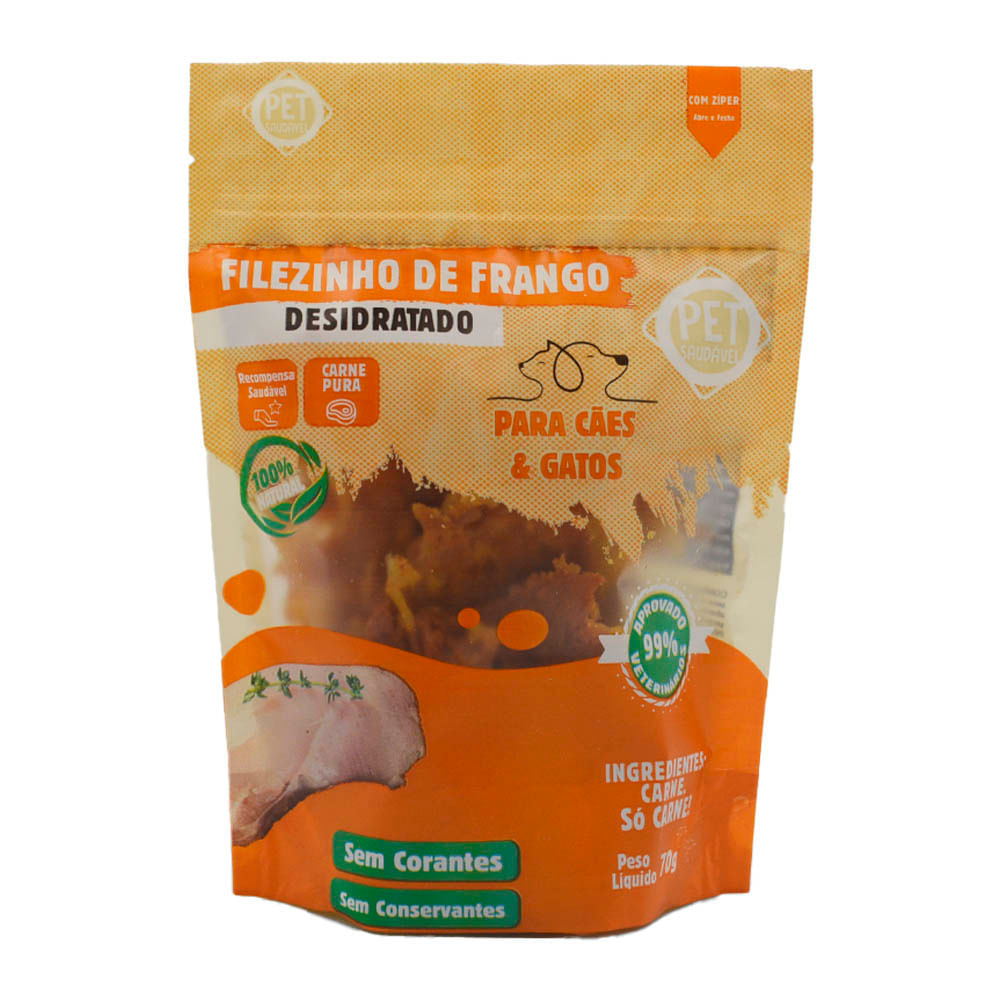 Petisco Desidratado de Frango Pet Saudável