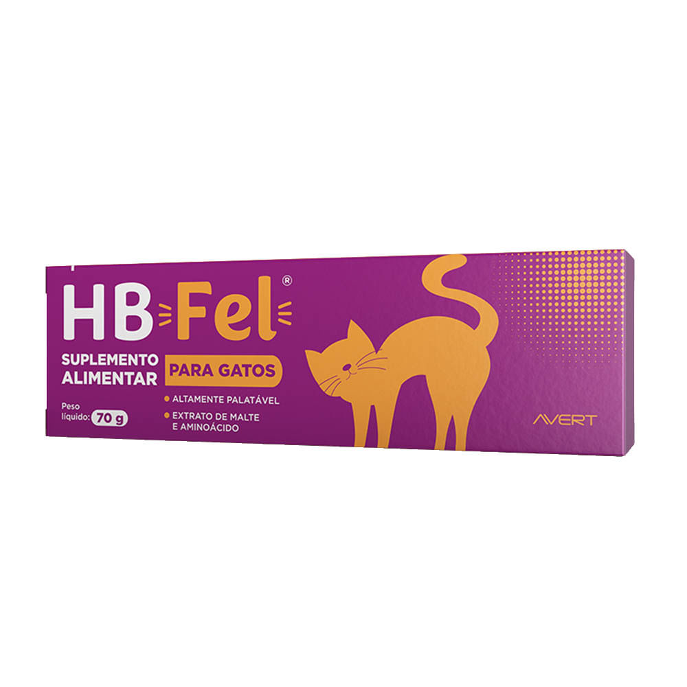 Suplemento Alimentar HB Fel para Gatos Avert