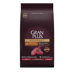 Ração GranPlus Gourmet Cães Filhotes Médio e Grande Ovelha e Arroz