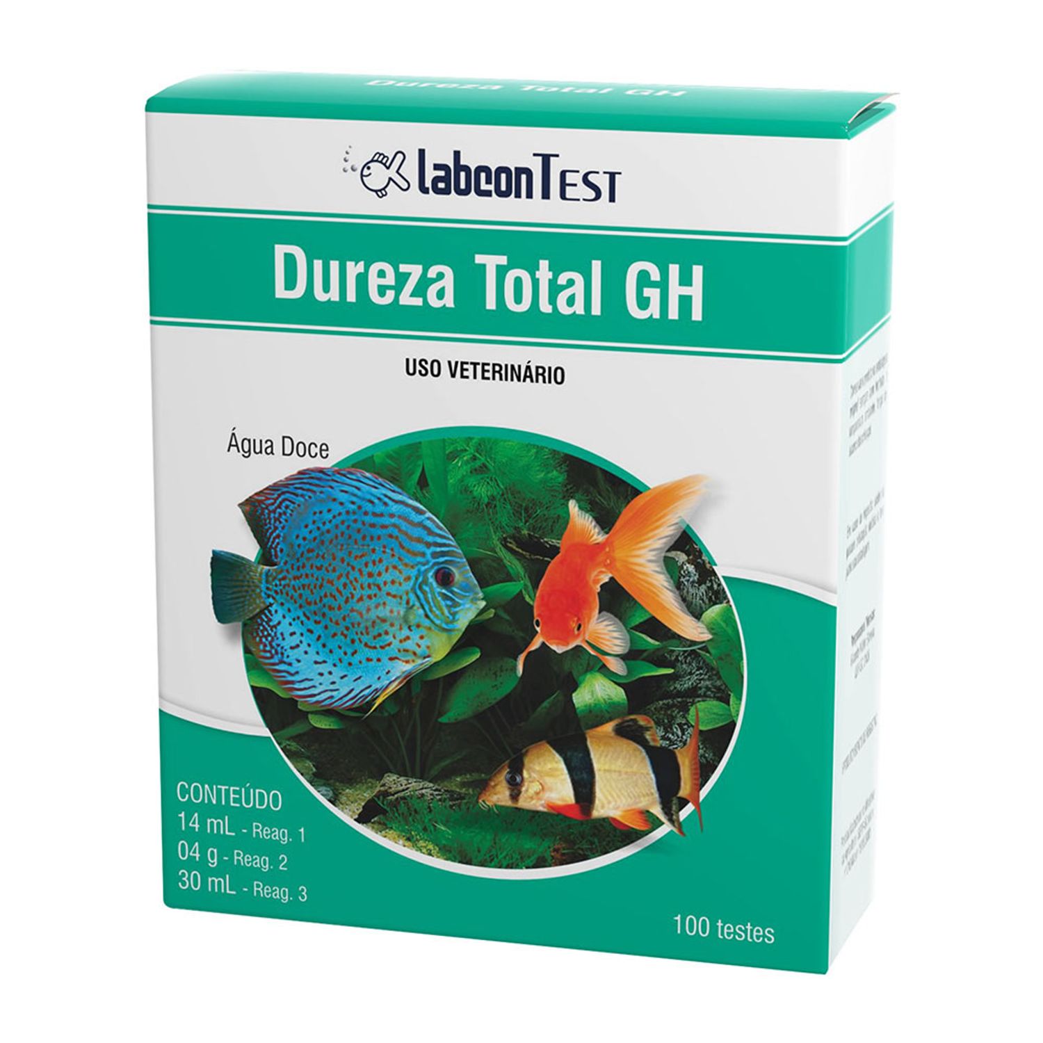 Labcon Test Dureza Total GH Alcon 100 Testes frente