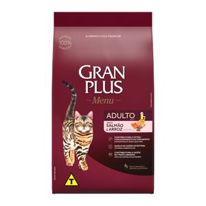 Ração GranPlus Menu Gatos Adultos Salmão e Arroz