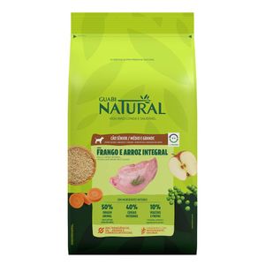 Ração Guabi Natural Cães Sênior Porte Médio e Grande Frango e Arroz Integral - 12 kg