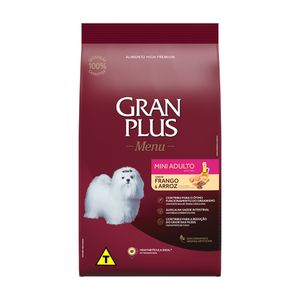 Ração GranPlus Menu Cães Adultos Mini Frango e Arroz