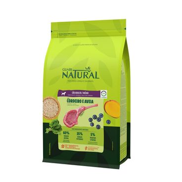 Racao-Guabi-Natural--Caes-Adultos-Porte-Medio-Cordeiro-e-Aveia