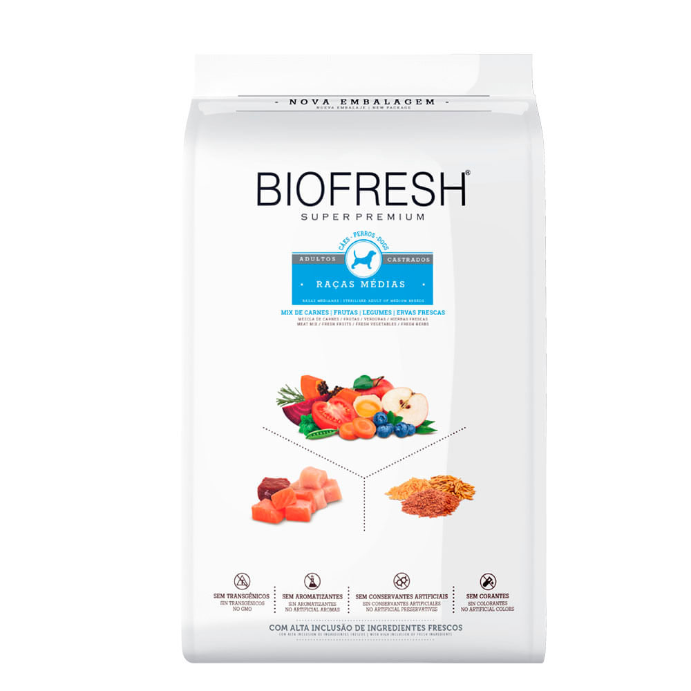 Ração biofresh: super premium para cães e gatos