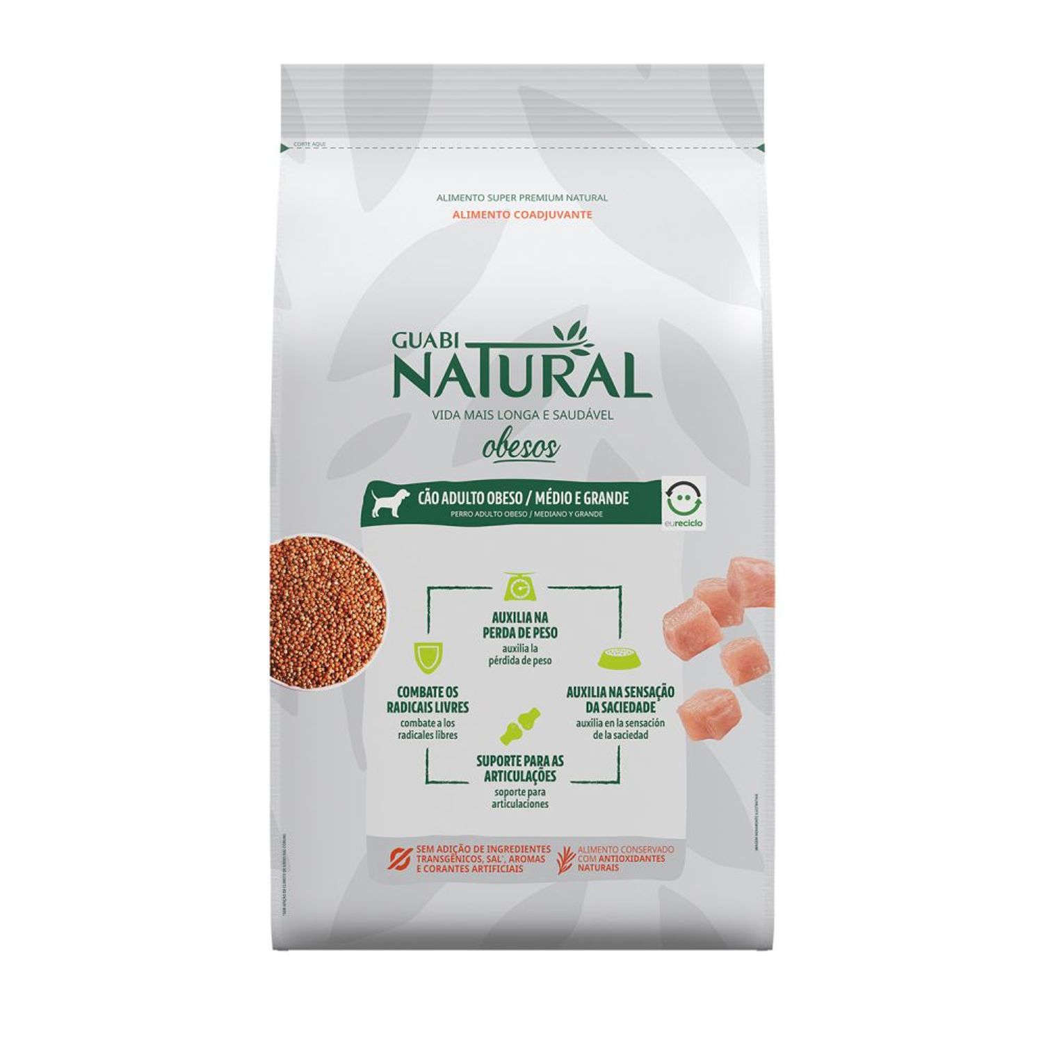 Ração Guabi Natural Cães Obesos Médio