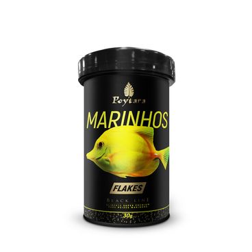 Racao-para-Peixes-Marinhos-Black-Line-Flakes-Poytara-30g