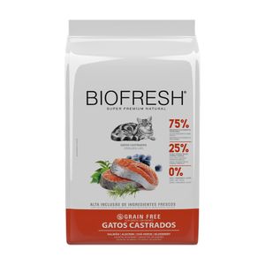 Ração Biofresh Gatos Castrados Salmão