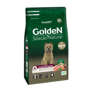 Ração Golden Seleção Natural Cães Sênior Porte Pequeno Frango e Arroz - 3 kg