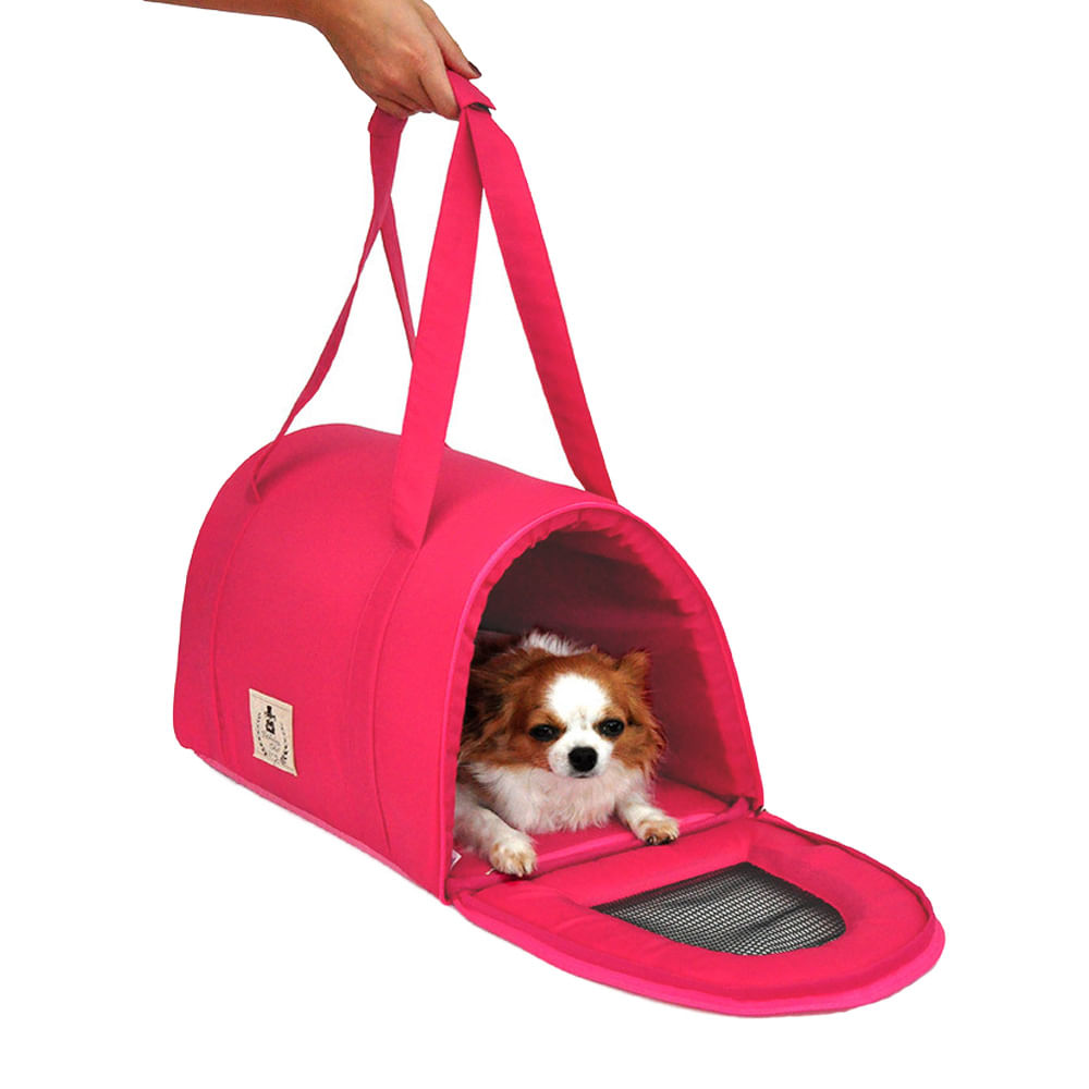 Bolsa de Transporte Luxo Bichinho Chic Rosa