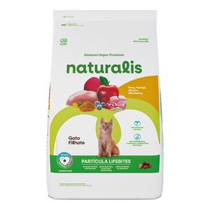 Ração Naturalis Lifebites Gatos Filhotes Frango e Frutas