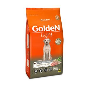 Ração Golden Fórmula Light Cães Adultos Frango e Arroz - 15 kg