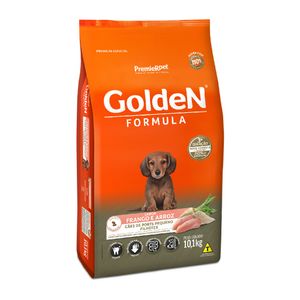 Ração Golden Fórmula Cães Filhotes Raças Pequenas Frango e Arroz