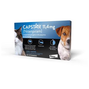 Capstar 11,4mg: para cães e gatos de até 11,4 kg