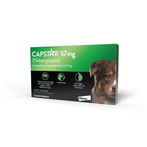 Capstar 57 mg: antipulgas para cães de 11,4 a 57 kg