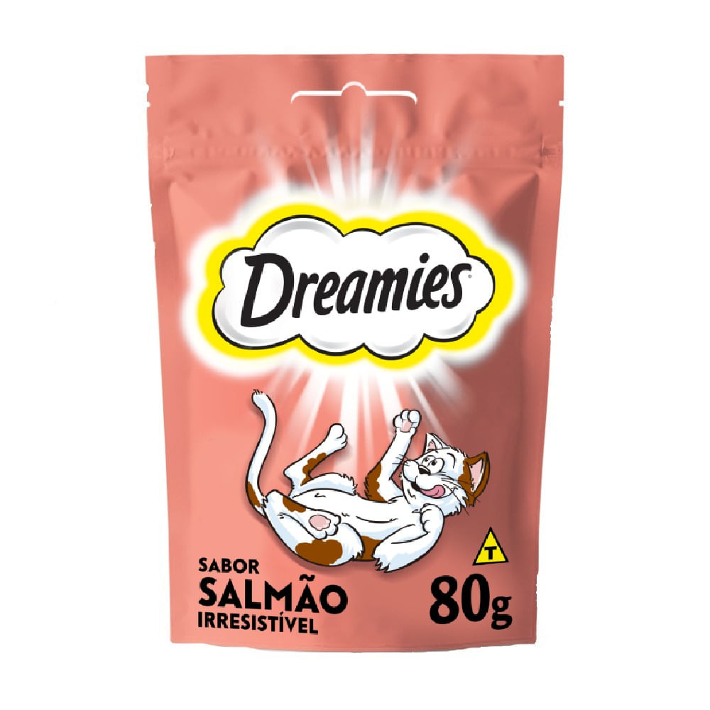 Petisco Dreamies Salmão Irresistível Gatos Adultos
