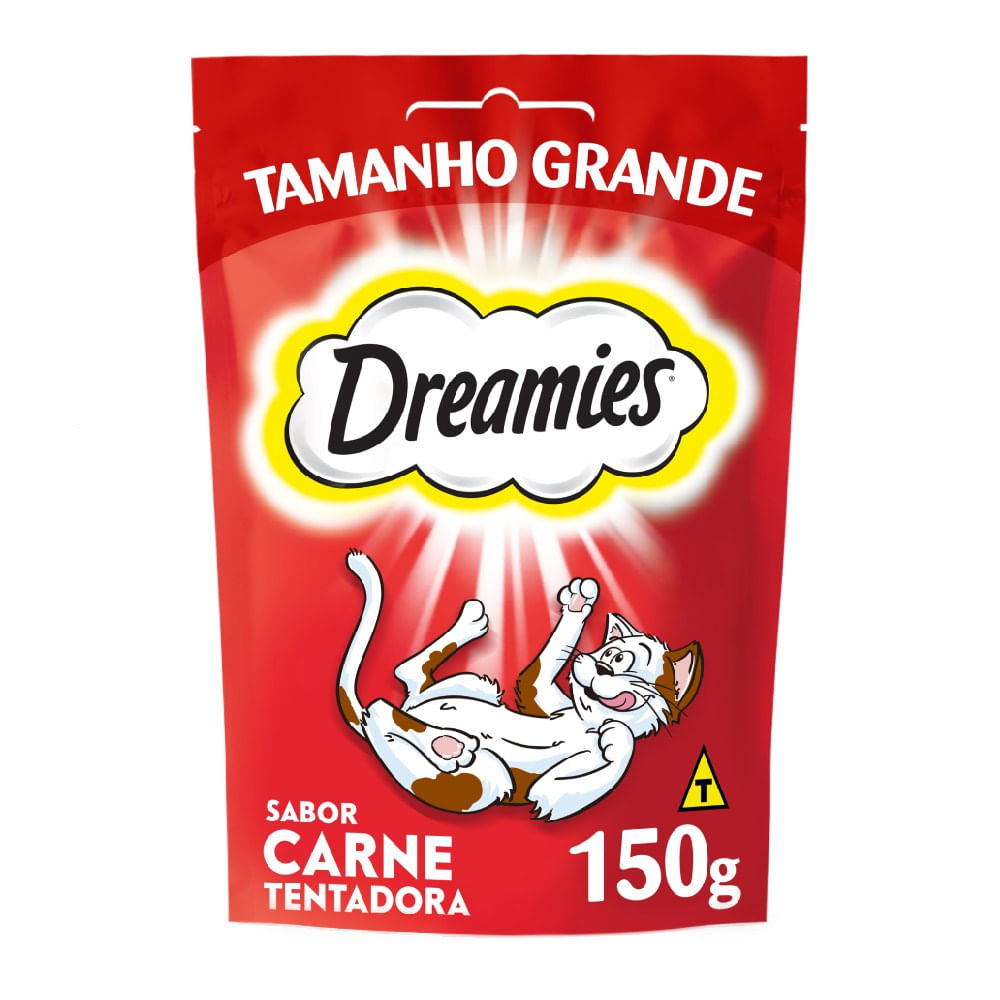 Petisco Dreamies para Gatos Adultos Carne Tentadora