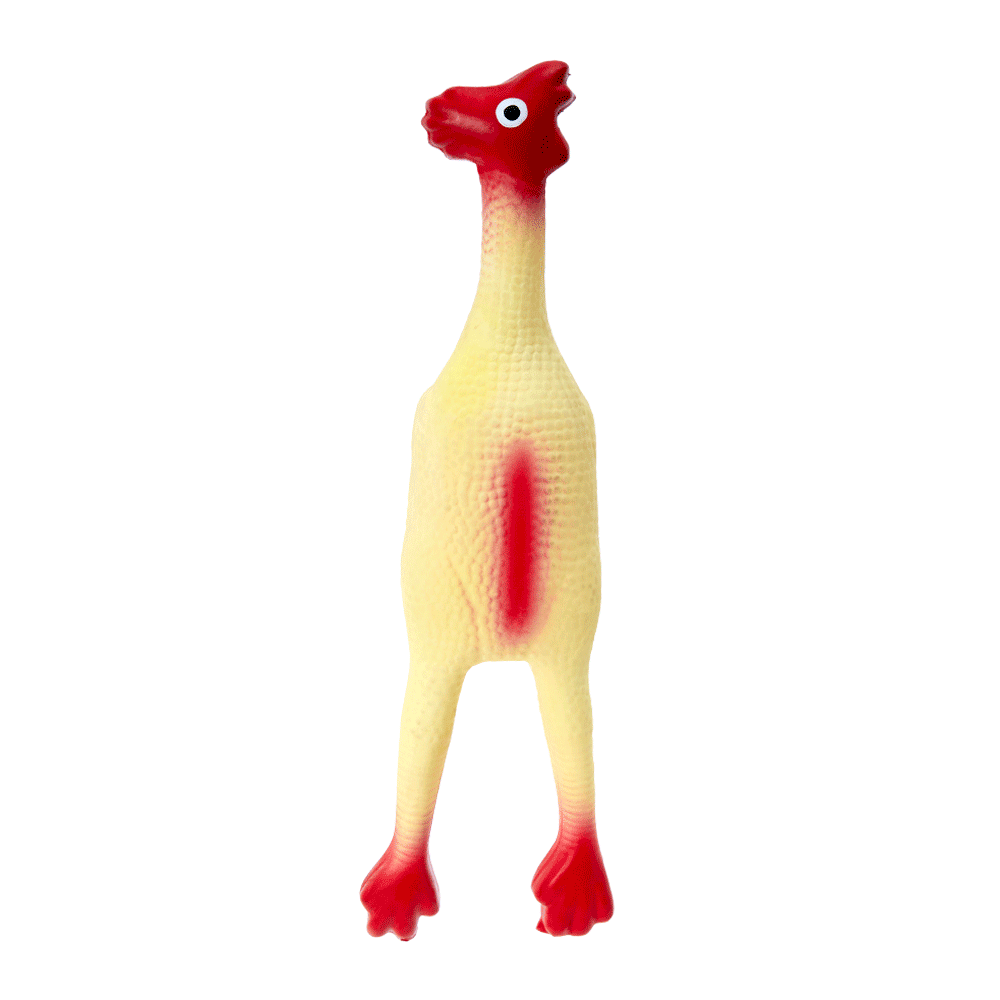 FECAMOS Brinquedos de galinha de látex resistente à abrasão interativos de desenho  animado moagem de dentes fácil limpeza suprimentos para animais de  estimação brinquedos para animais de estimação (preto)