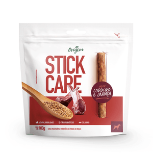 Petisco Stick Care Cães Origem Natural Cordeiro e Linhaça