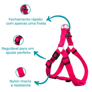 Peitoral Cães Signature Doco Rosa Assets
