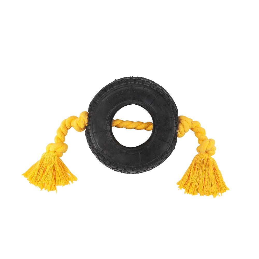 Brinquedo Pneu Baby Corda LCM Preto