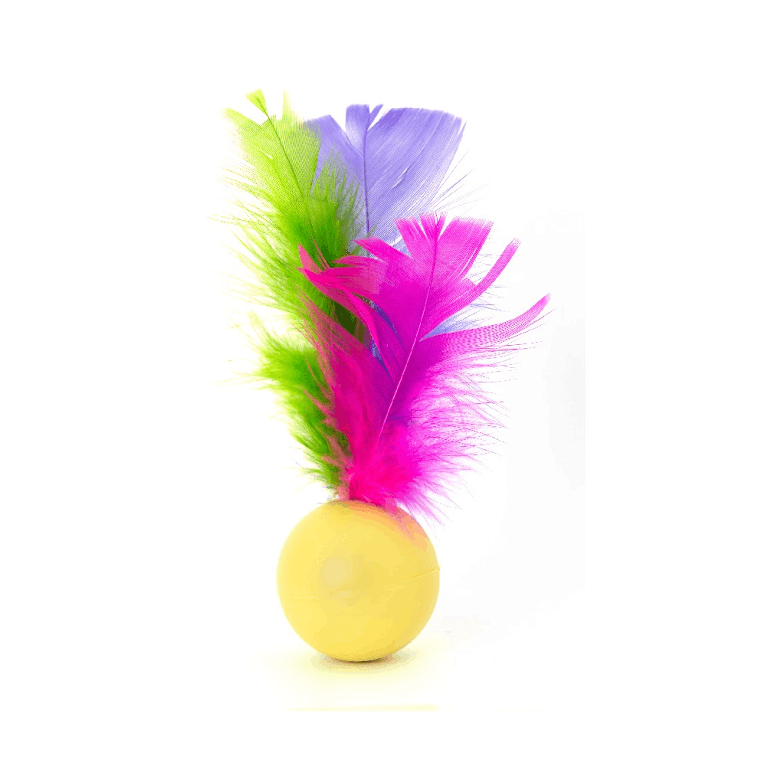 Bolinha-Cat-Toy-LCM-Amarelo