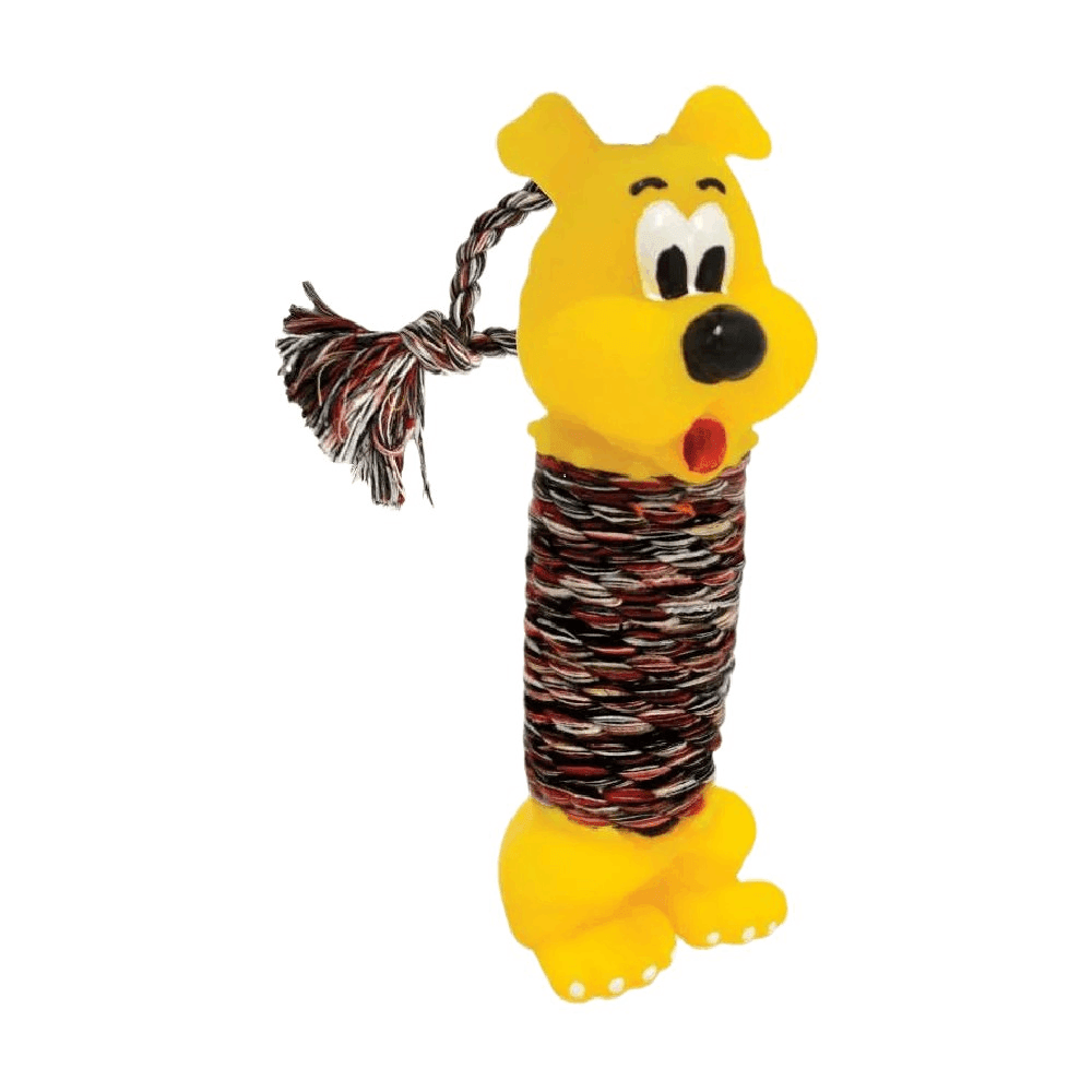 Brinquedo Cachorro com Corda LCM Amarelo