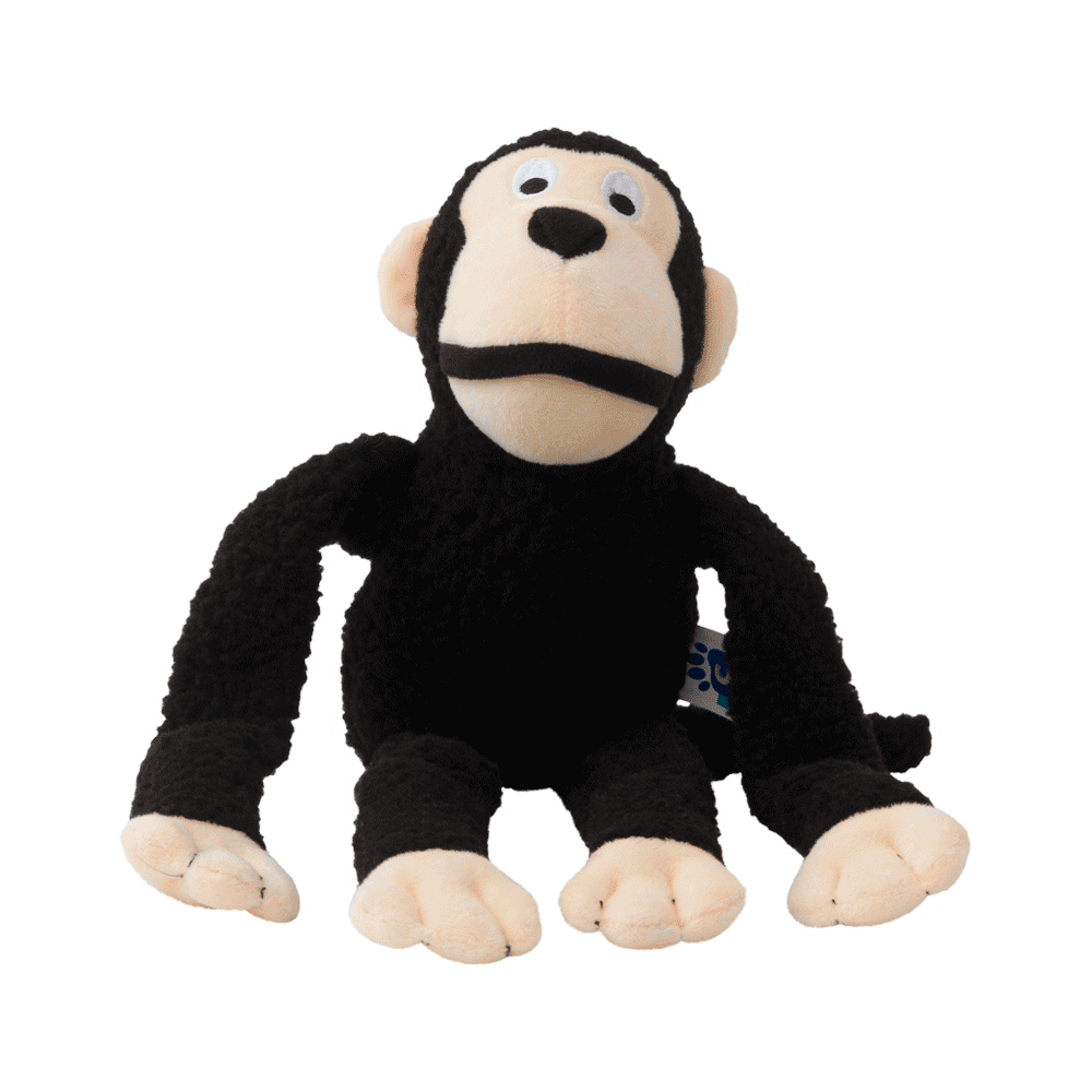 Macaco de Pelúcia Preto Buddy Flicks para Cães | Cobasi