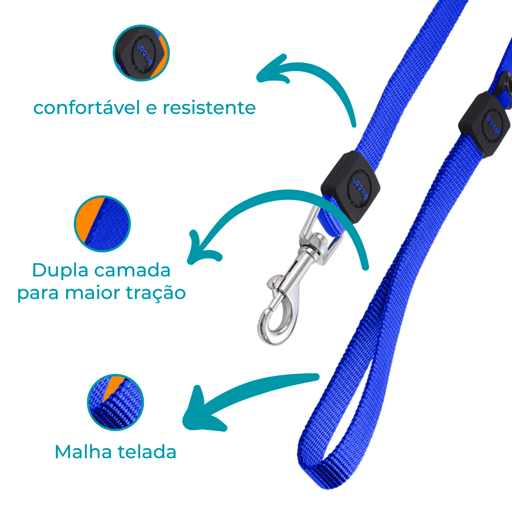 Guia para Cães Puffy Doco Azul