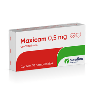 Maxicam 0,5 mg Ourofino - 10 comprimidos