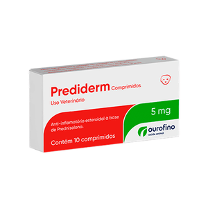 Prediderm 5 mg - Ourofino - 10 comprimidos