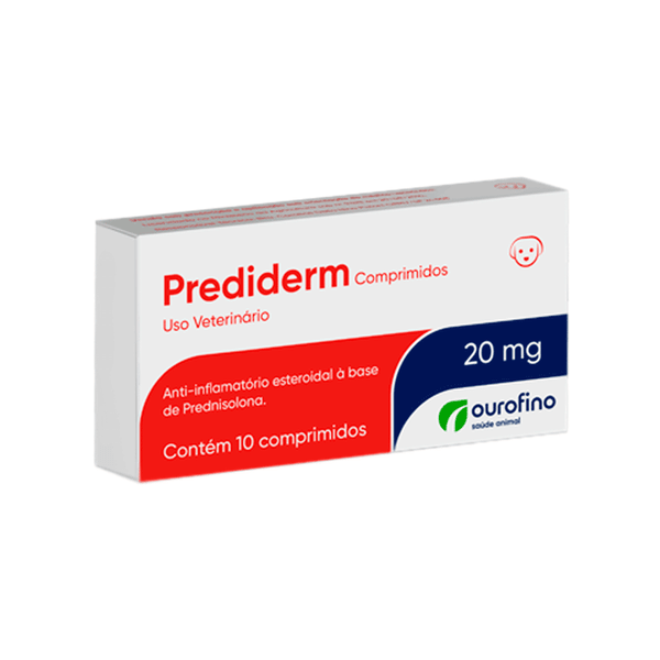 Prediderm 20mg Anti-inflamatório para Cães 10 comprimidos