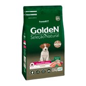 Ração Golden Seleção Natural Cães Filhotes Porte Pequeno Frango e Arroz Mini Bits