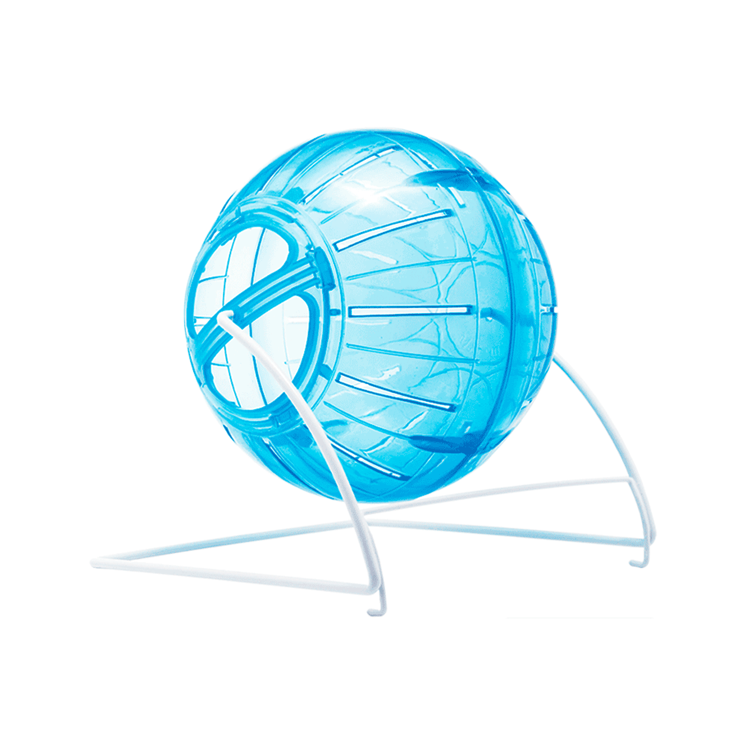 Globo-Acrilico-para-Hamster-com-Suporte-4-em-1-Savana-Azul