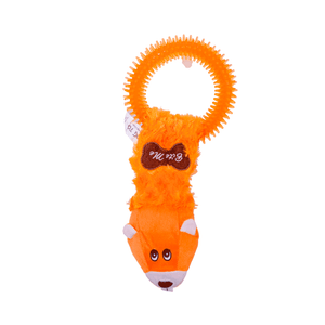 Brinquedo Pelúcia Mordedor Esquilo Laranja Savana - Único