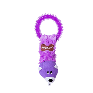 Brinquedo Pelúcia Mordedor Esquilo Roxo Savana - Único