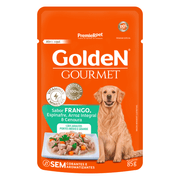 Ração Úmida Golden Gourmet Cães Adultos Portes Médio e Grande Frango
