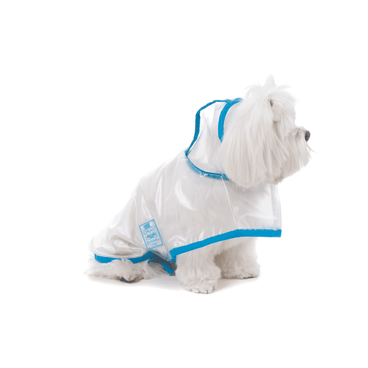 Capa de Chuva para Cachorro Azul Bichinho Chic Lateral