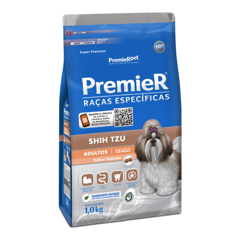 Ração Premier Shih Tzu Adultos Salmão