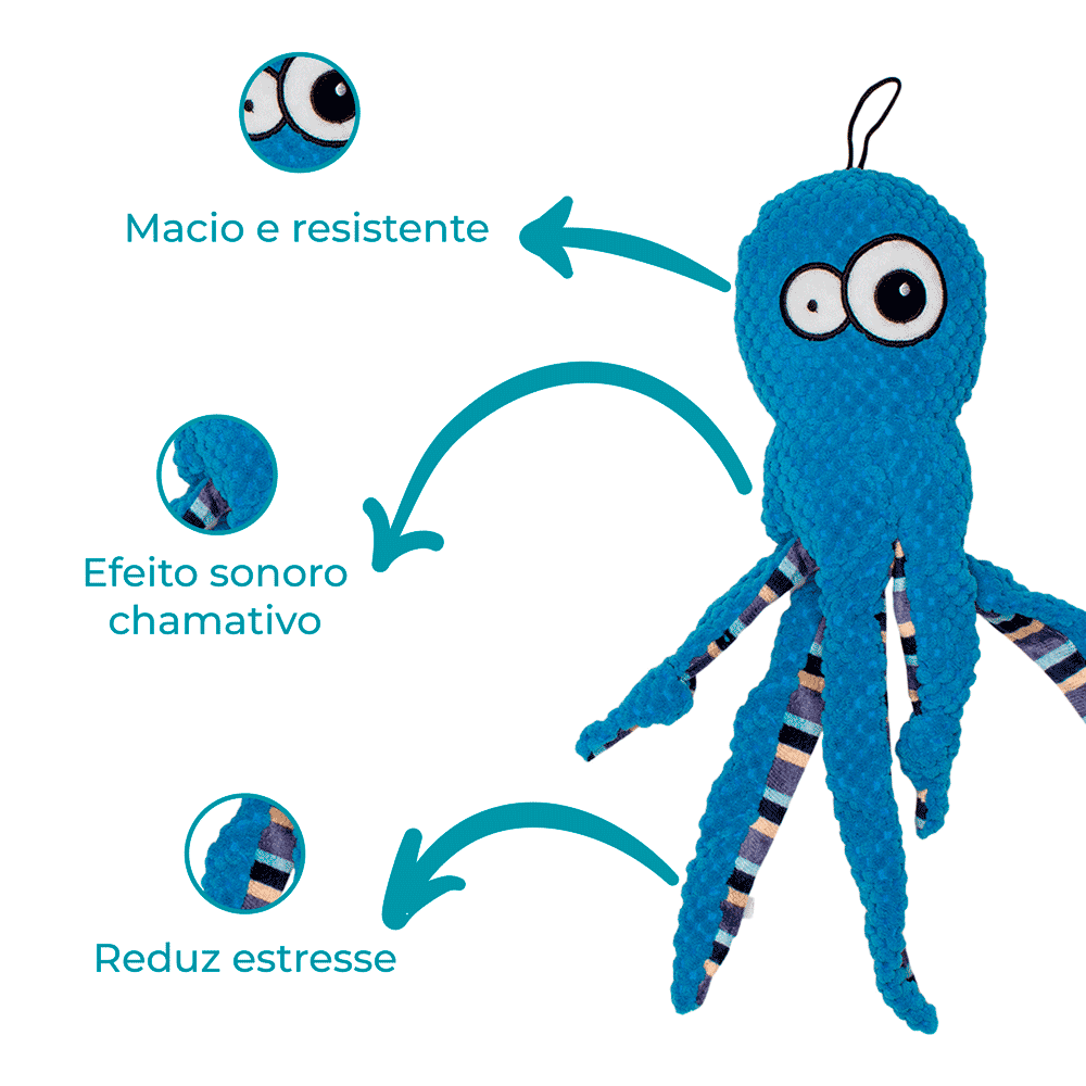 Mordedor Pelúcia Polvo Azul Jambo