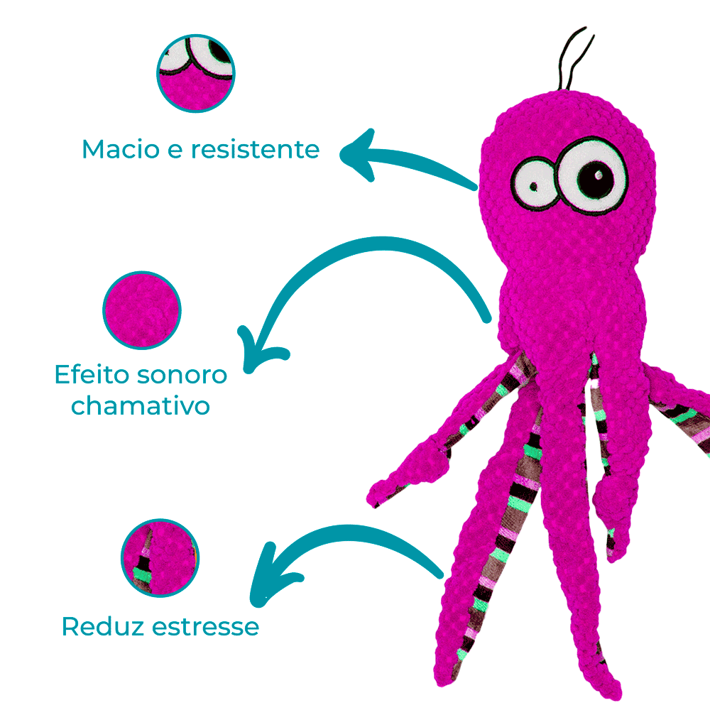 Mordedor Pelúcia Polvo Rosa Jambo